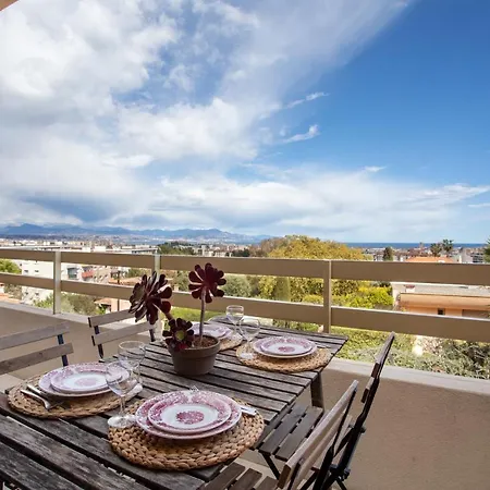 Apartman Vue Mer, Terrasse Et Parking Prive Antibes